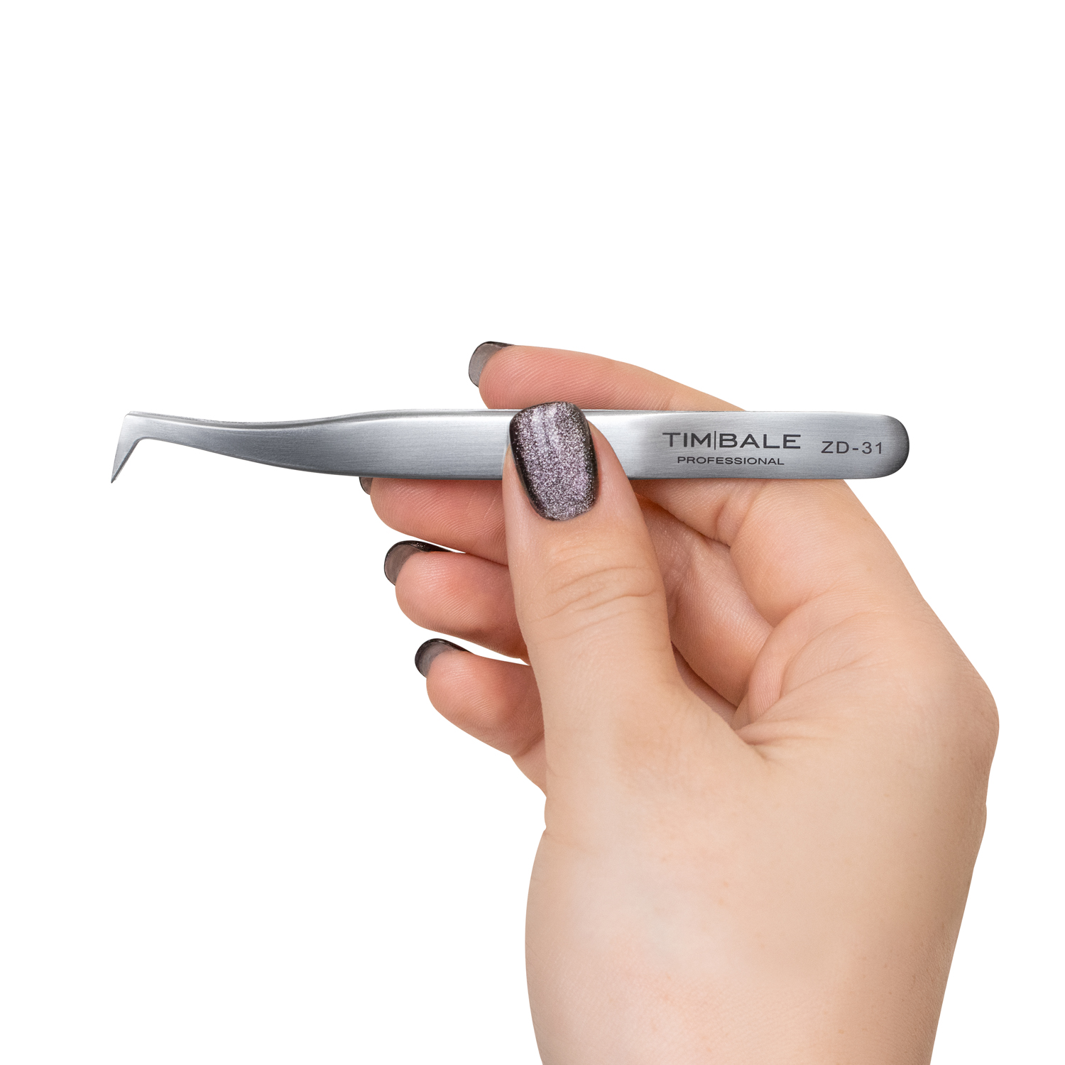 Пинцет для наращивания ресниц TimBale ZD-31