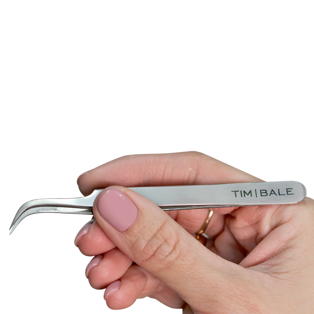 Пинцет для наращивания ресниц TimBale ZD-07