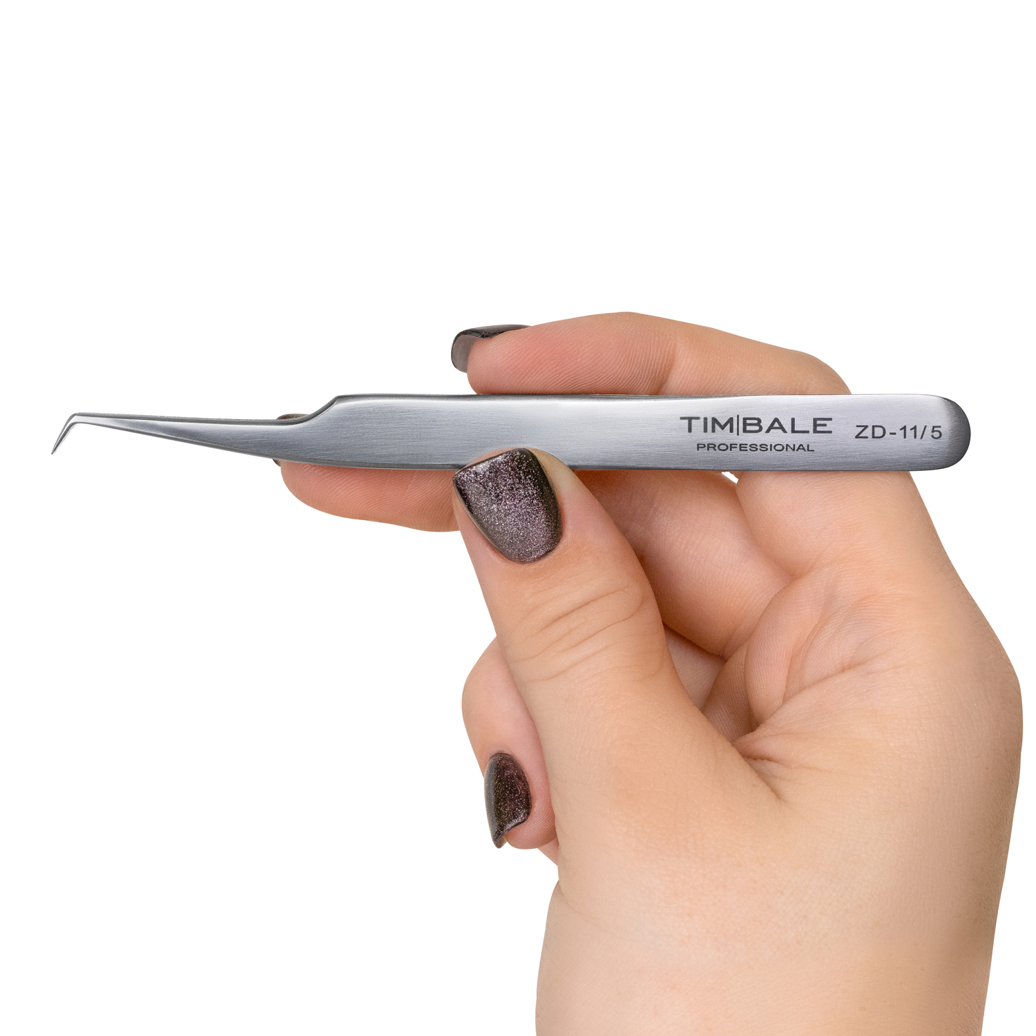 Пинцет для наращивания ресниц TimBale ZD-11, 5 мм