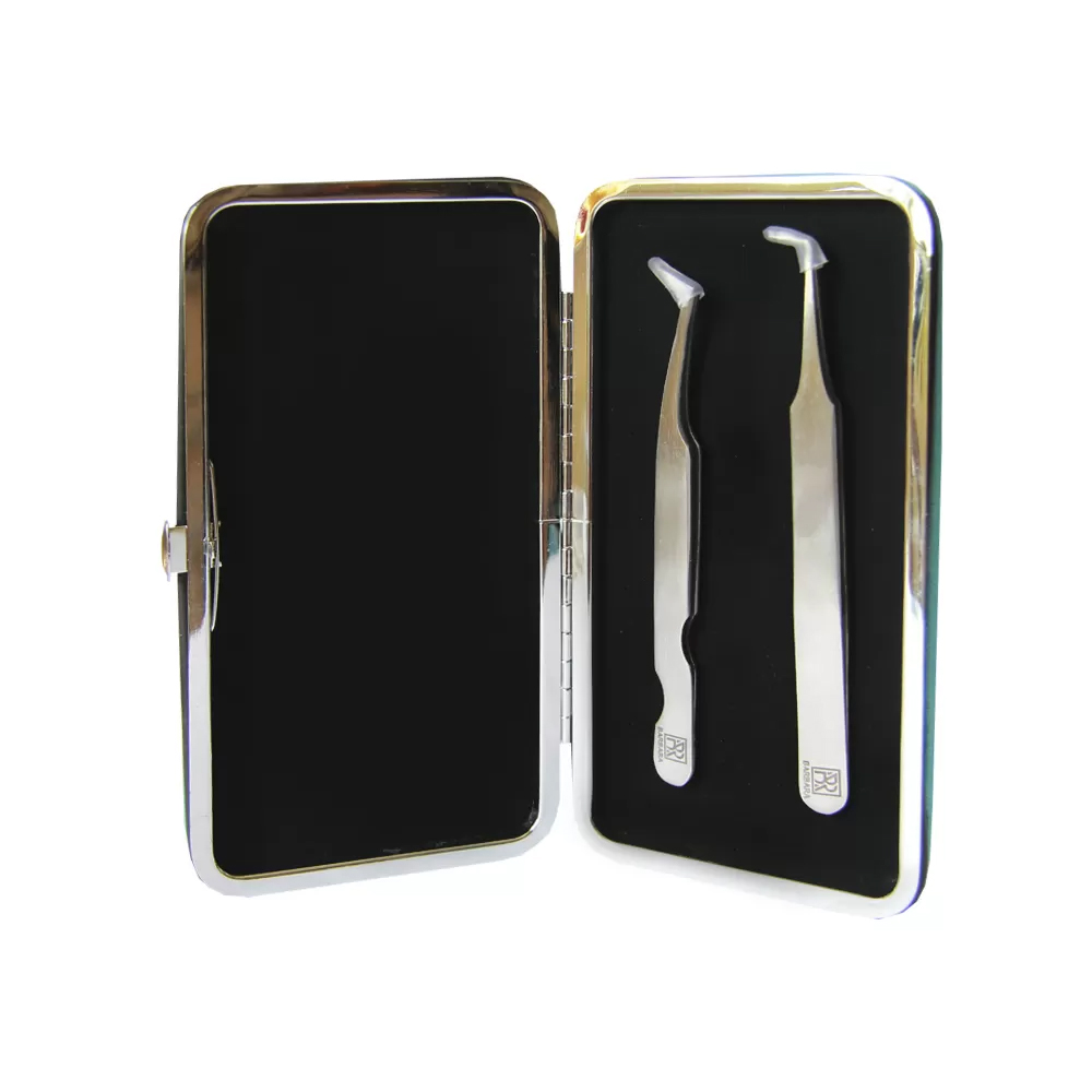 Пенал магнитный для пинцетов BARBARA, Серебряный