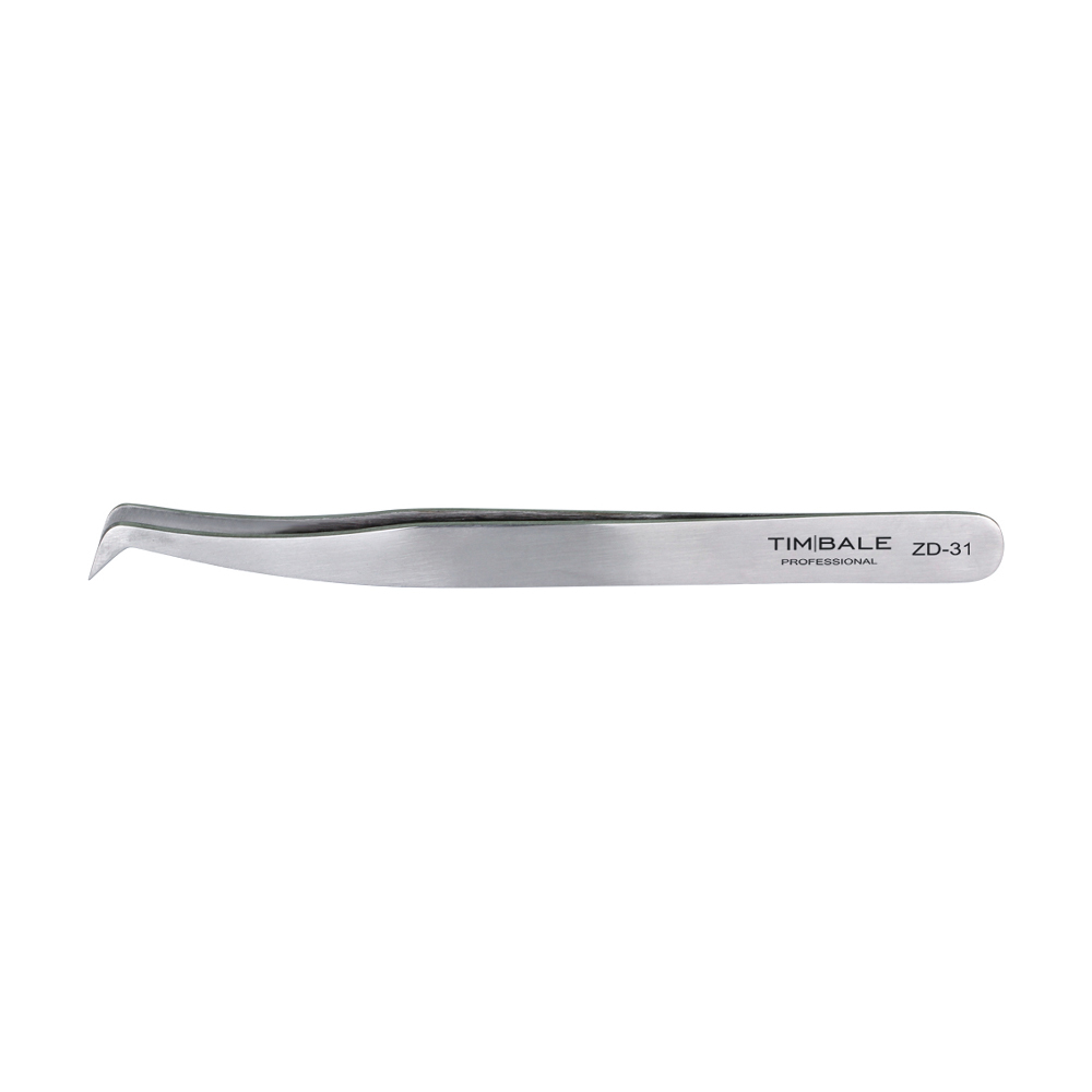 Пинцет для наращивания ресниц TimBale ZD-31